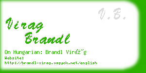 virag brandl business card